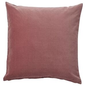 Set of 2 IKEA SANELA Velvet Cushion Covers 20x20 - Dusty Rose Mauve Pink